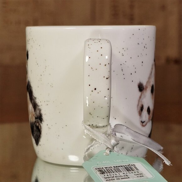 Rare Royal Worcester Coffee Mug Wrendale Designs By Hannah Dale Panda Bamboozled - Picture 8 of 10